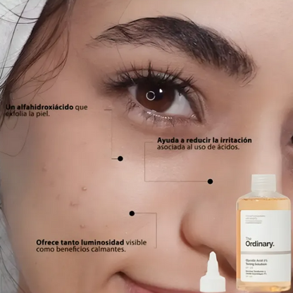 Loción Glycolic Acid 7% Toning Solution The Ordinary  de 240mL/306g 15+ años