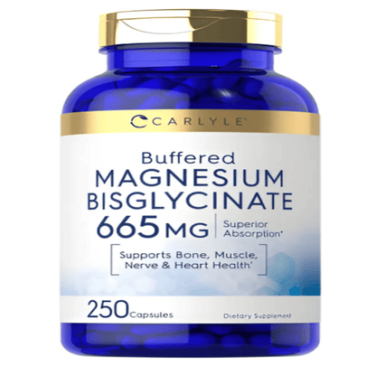 Bisglicinato De Magnesio 665 Mg Carlyle 250 Capsulas Sabor Neutro